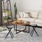 Basicwise 18-inch Portable Folding Stool with Handle Compact Chair with Non-Slip Feet and Metal Frame Legs for Indoor & Outdoor Use Ideal for Dorm Kitchen Vanity Game Room Garden Porch & Home Bar